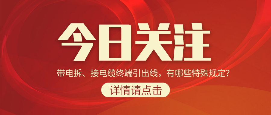 帶電拆、接電纜終端引出線，有哪些特殊規(guī)定？